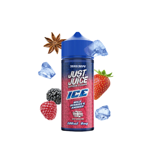 Just Juice Ice 100ml Shortfill | Wild Berries & Aniseed