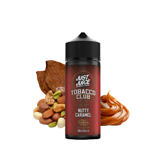 Just Juice Tobacco Club 100ml Shortfill | Nutty Caramel