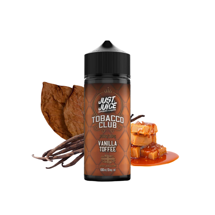 Just Juice Tobacco Club 100ml Shortfill | Vanilla Toffee