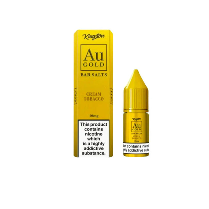Kingston AU Gold Bar 10ml Nic Salts | Cream Tobacco