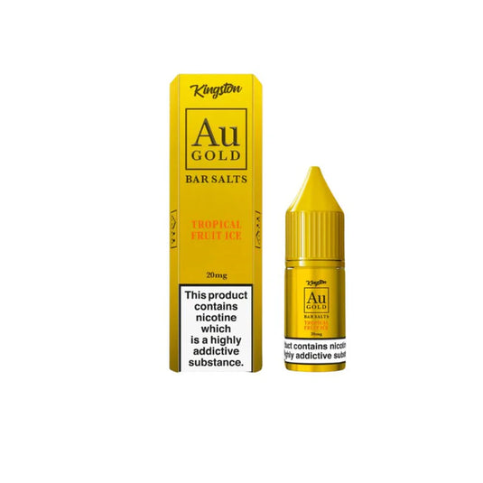 Kingston AU Gold Bar 10ml Nic Salts | Tropical Fruit Ice