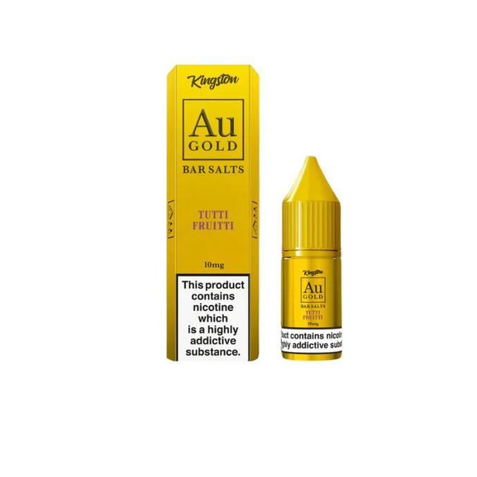 Kingston AU Gold Bar 10ml Nic Salts | Tutti Frutti