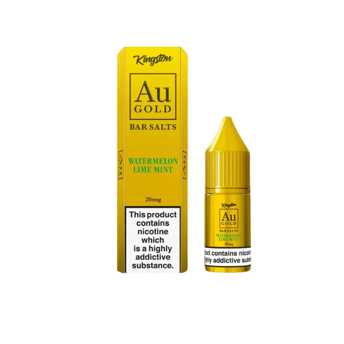 Kingston AU Gold Bar 10ml Nic Salts | Watermelon Lemon Mint
