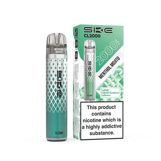 SKE Crystal CL2000 Prefilled Pod Kit | Menthol Mojito