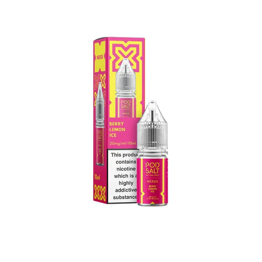 Pod Salt Nexus 10ml Nic Salts | Berry Lemon Ice
