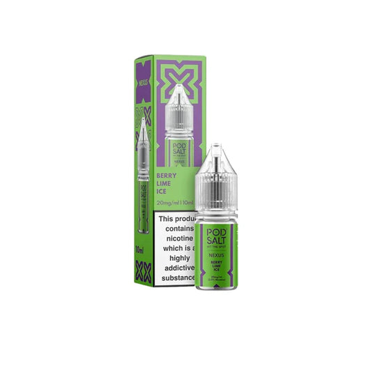 Pod Salt Nexus 10ml Nic Salts | Berry Lime Ice