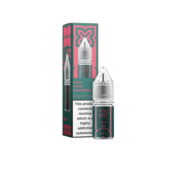 Pod Salt Nexus 10ml Nic Salts | Pear Apple Raspberry