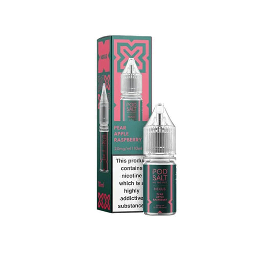 Pod Salt Nexus 10ml Nic Salts | Pear Apple Raspberry