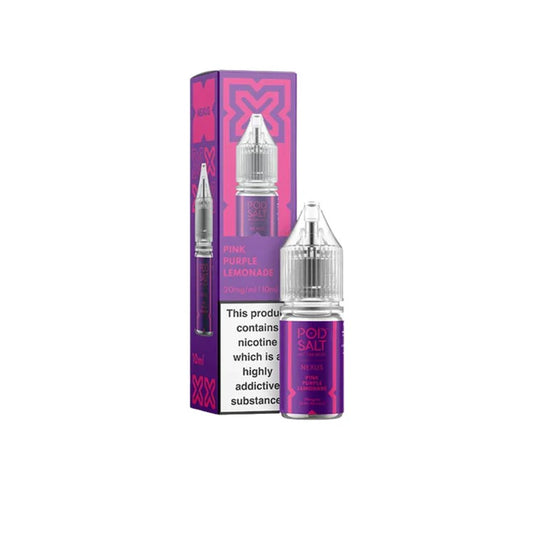 Pod Salt Nexus 10ml Nic Salts | Pink Purple Lemonade