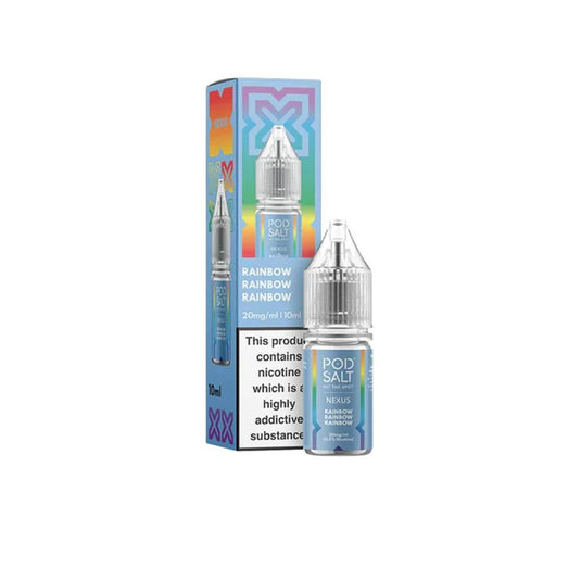 Pod Salt Nexus 10ml Nic Salts | Rainbow Rainbow Rainbow