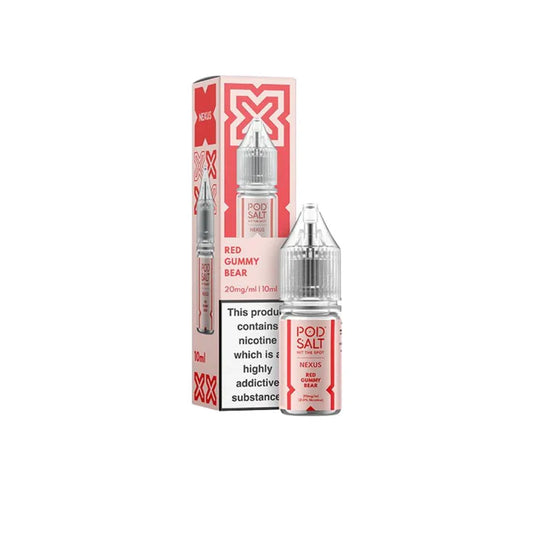 Pod Salt Nexus 10ml Nic Salts | Red Gummy Bear