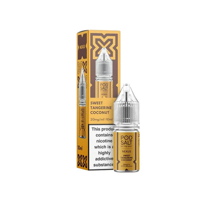 Pod Salt Nexus 10ml Nic Salts | Sweet Tangerine Coconut