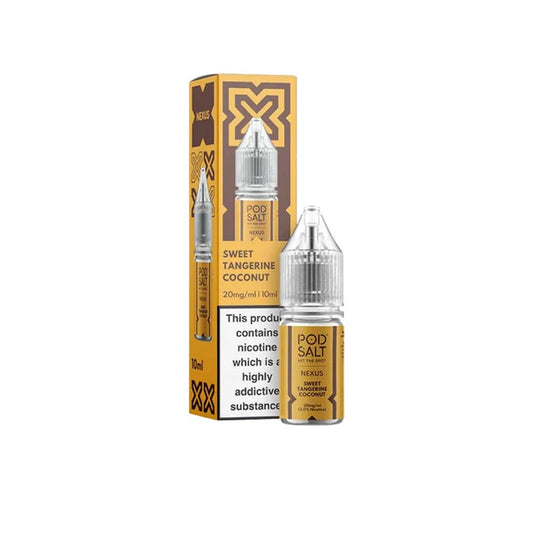 Pod Salt Nexus 10ml Nic Salts | Sweet Tangerine Coconut