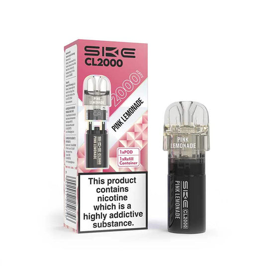 SKE Crystal CL2000 Prefilled Pod + Refill Container | Pink Lemonade