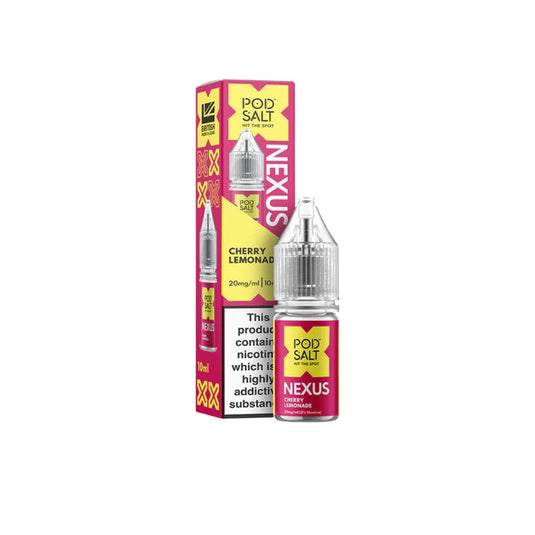 Pod Salt Nexus 10ml Nic Salts | Cherry Lemonade