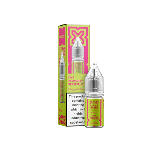 Pod Salt Nexus 10ml Nic Salts | Lime Raspberry Grapefruit