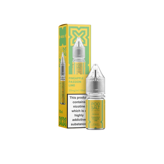 Pod Salt Nexus 10ml Nic Salts | Pineapple Passion Lime