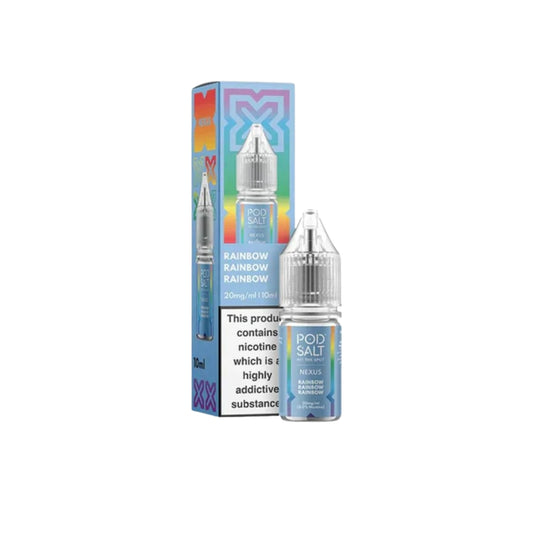 Pod Salt Nexus 10ml Nic Salts | Rainbow Rainbow Rainbow