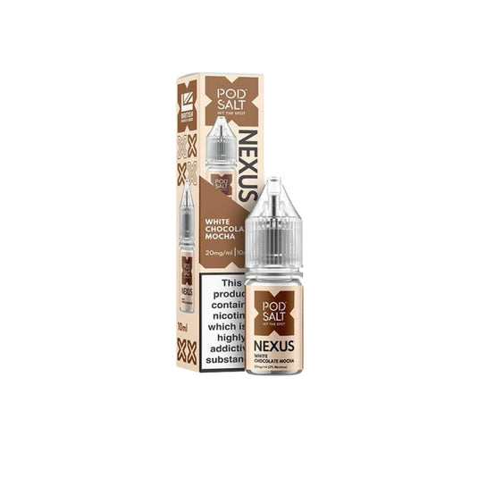Pod Salt Nexus 10ml Nic Salts | White Chocolate Mocha