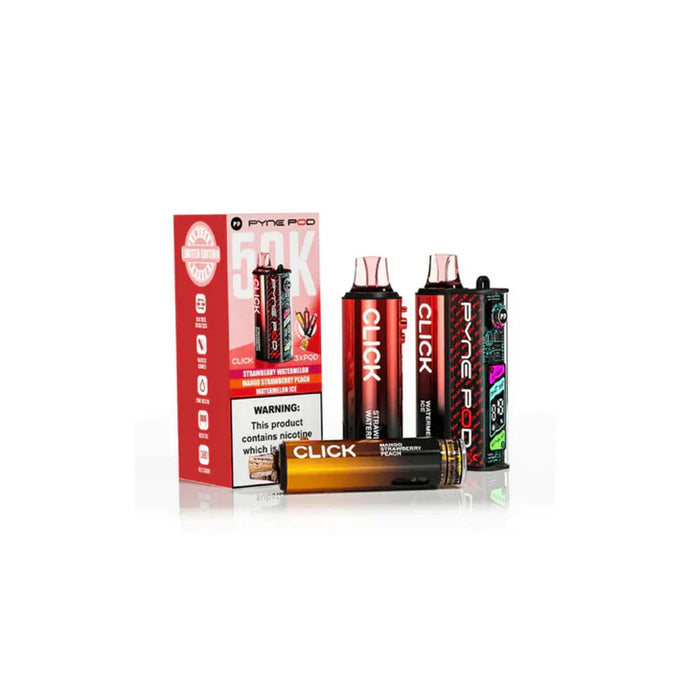 Pyne Pod Click 50k Prefilled Pod Kit | Red Edition