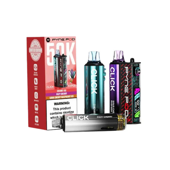 Pyne Pod Click 50k Prefilled Pod Kit | Cherry Edition
