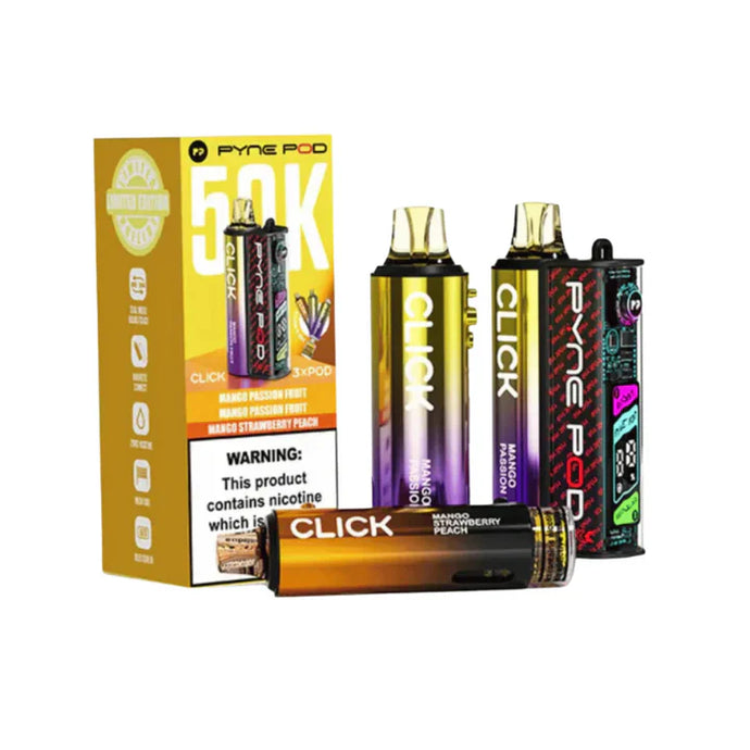 Pyne Pod Click 50k Prefilled Pod Kit | Mango Edition
