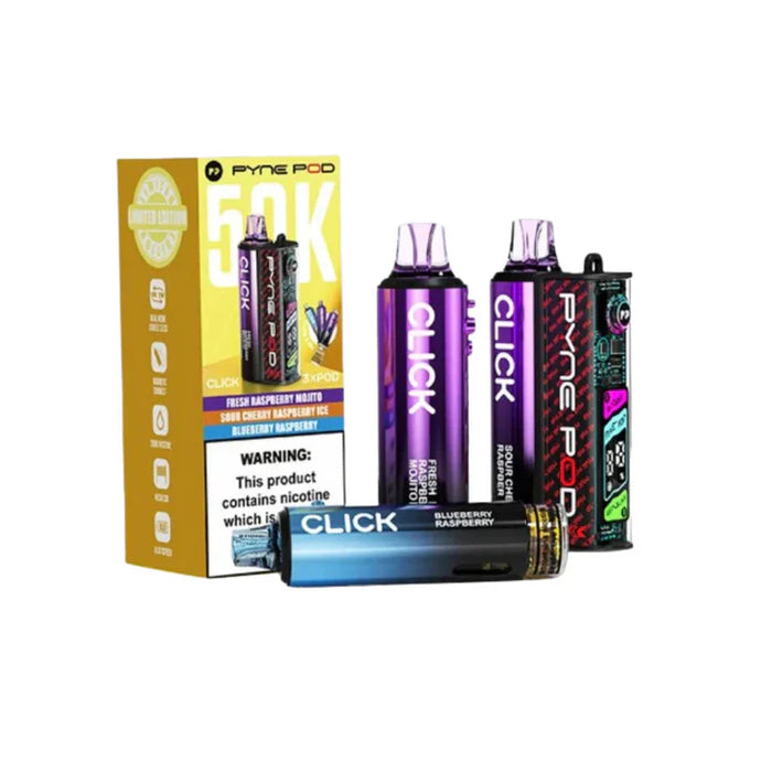 Pyne Pod Click 50k Prefilled Pod Kit | Raspberry Edition