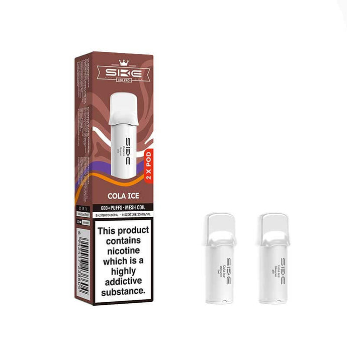 SKE Crystal Bar 600 Pro Prefilled Pod + Refill Container | Cola Ice