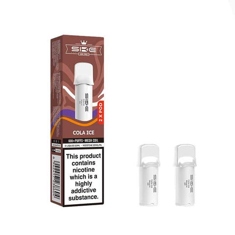 SKE Crystal Bar 600 Pro Prefilled Pod + Refill Container | Cola Ice