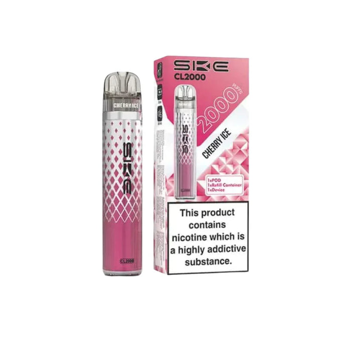 SKE Crystal CL2000 Prefilled Pod Kit | Cherry Ice