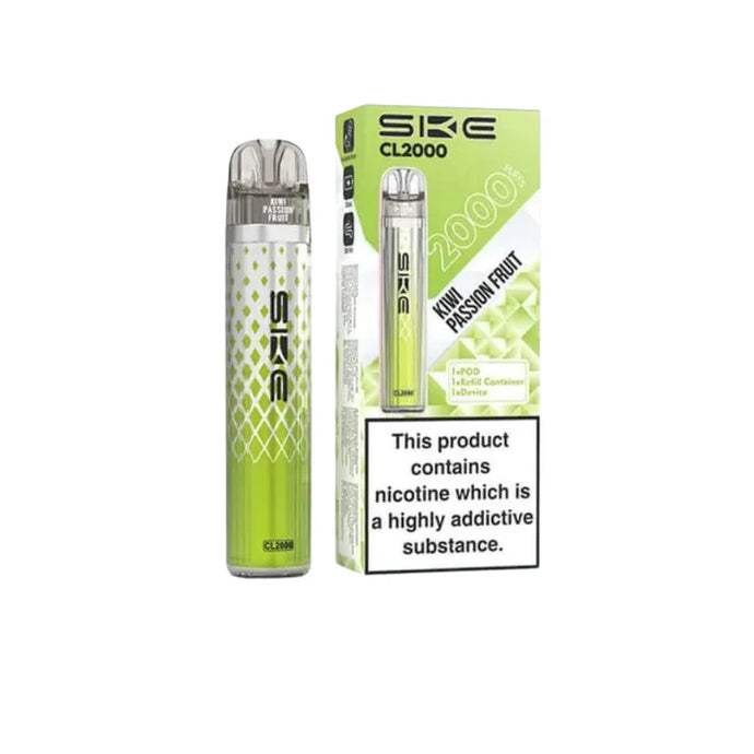SKE Crystal CL2000 Prefilled Pod Kit | Kiwi Passion Fruit