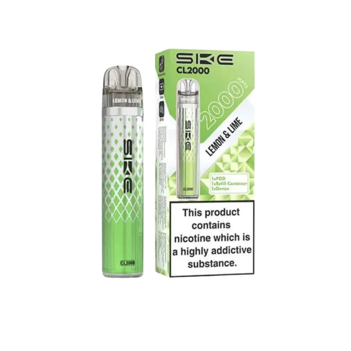 SKE Crystal CL2000 Prefilled Pod Kit | Lemon Lime