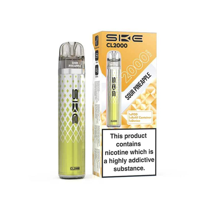 SKE Crystal CL2000 Prefilled Pod Kit | Sour Pineapple