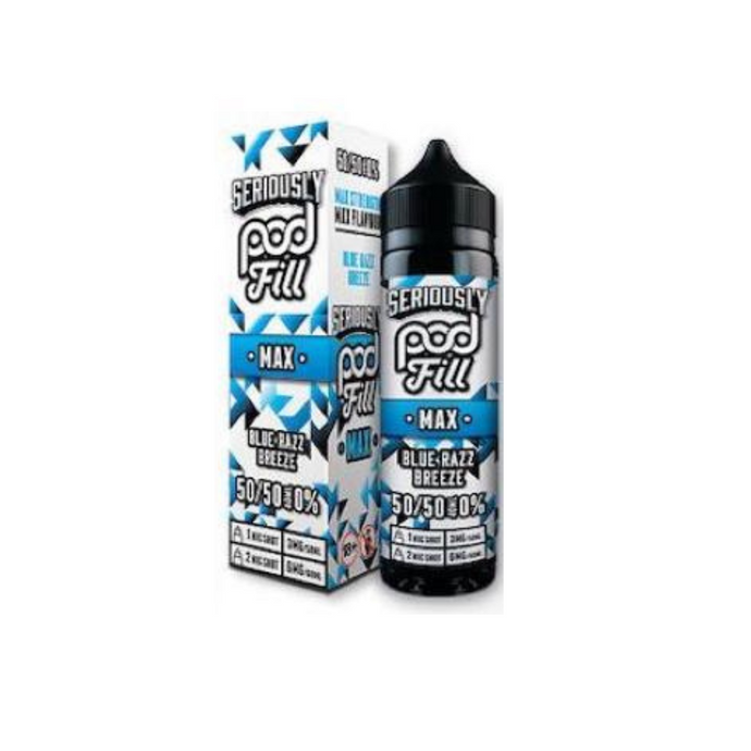 Seriously Pod Fill Max 60ml E-Liquid | Blue Razz Breeze