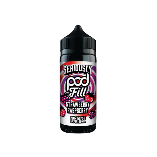 Seriously Pod Fill E-Liquid 100ml | Strawberry Raspberry