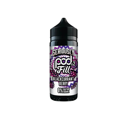 Seriously Pod Fill x2 100ml E-liquid Shortfill | Blackcurrant Berry