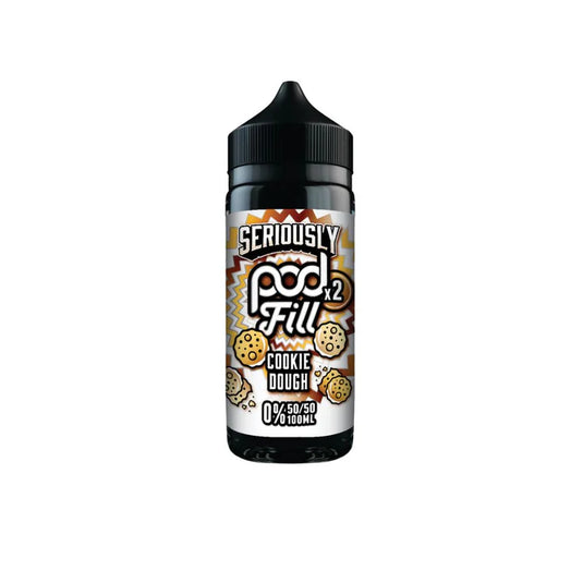 Seriously Pod Fill x2 100ml E-liquid Shortfill | Cookie Dough