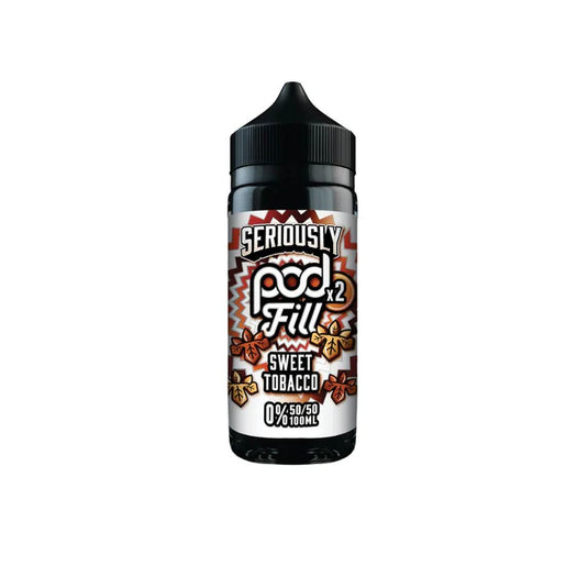 Seriously Pod Fill x2 100ml E-liquid Shortfill | Sweet Tobacco