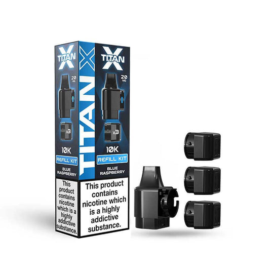 Titan X Prefilled Replacement Pods | Blue Raspberry