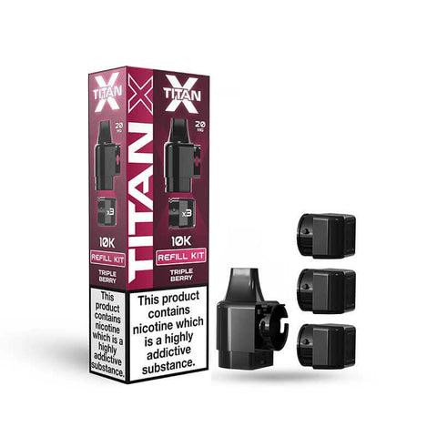 Titan X Prefilled Replacement Pods | Triple Berry