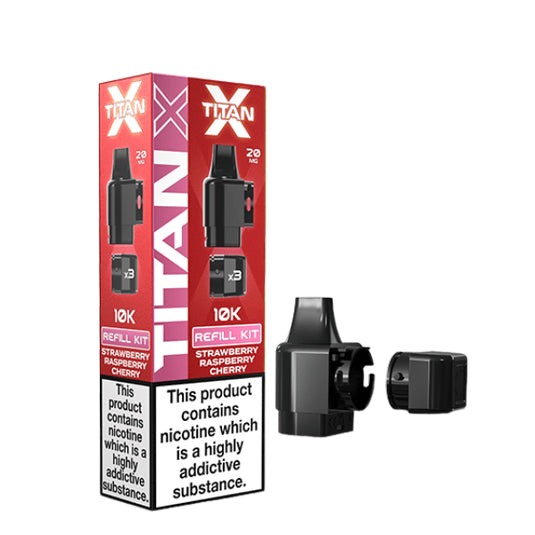 Titan X Prefilled Replacement Pods | Strawberry Raspberry Cherry