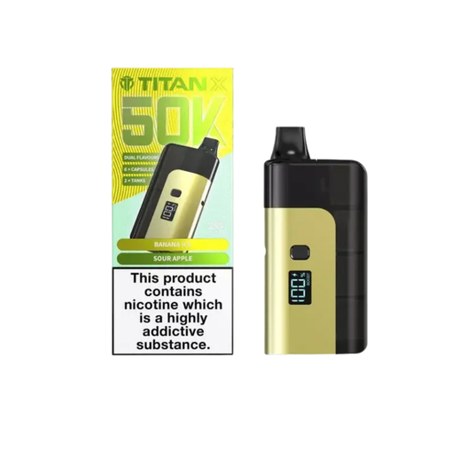 Titan X 50K Prefilled Pod Kit | Banana Ice / Sour Apple
