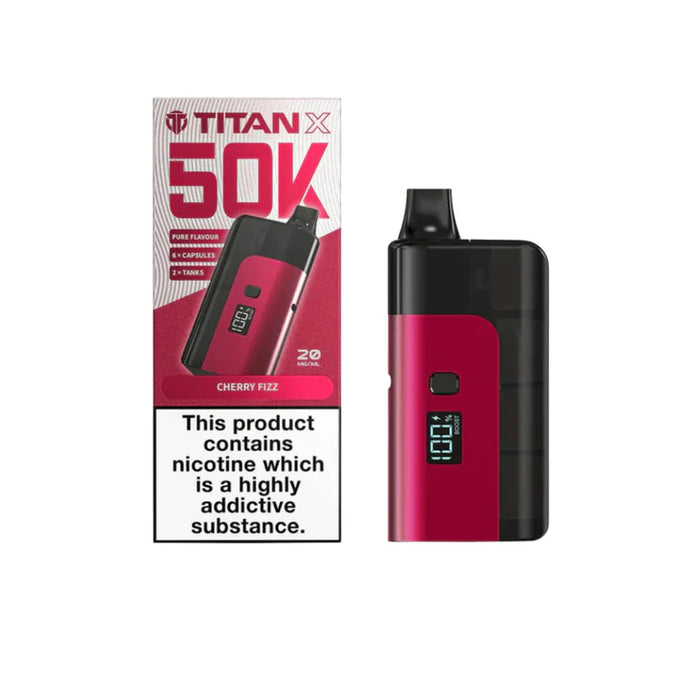 Titan X 50K Prefilled Pod Kit | Cherry Fizz