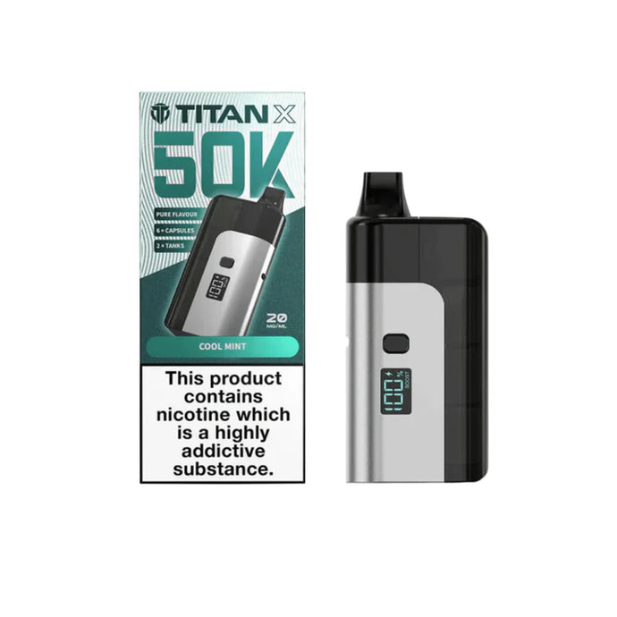 Titan X 50K Prefilled Pod Kit | Cool Mint