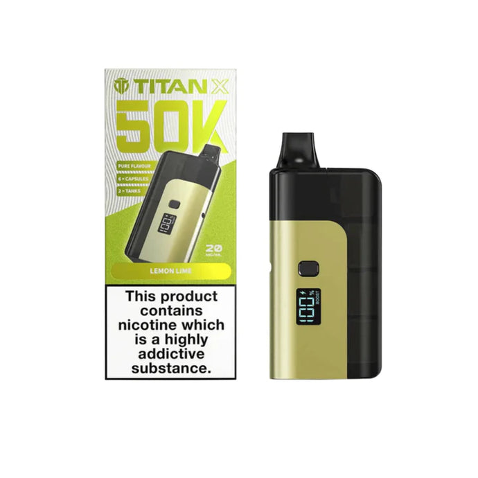 Titan X 50K Prefilled Pod Kit | Lemon Lime