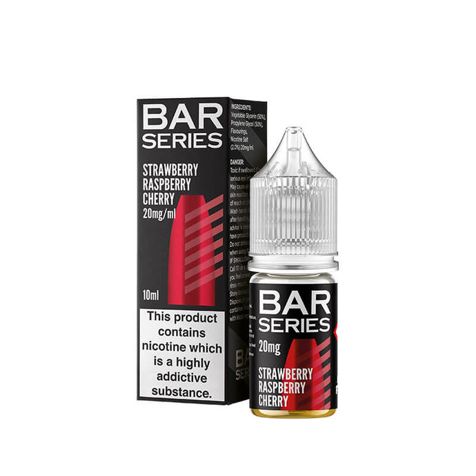 Bar Series 10ml Nic Salts | Strawberry Raspberry Cherry