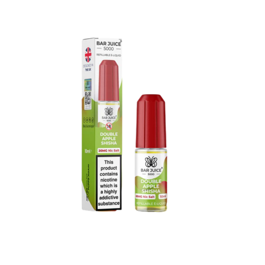 Bar Juice 5000 10ml Nic Salts | Double Apple Shisha