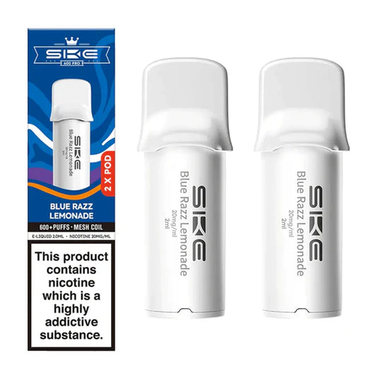 SKE Crystal Bar 600 Pro Prefilled Pod + Refill Container | Blue Razz Lemonade