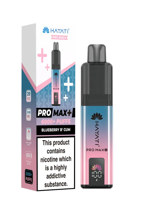 Hayati Pro Max Plus 6000 Puffs Prefilled Pod Kit | Blueberry B'Gum