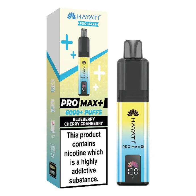 Hayati Pro Max Plus 6000 Puffs Prefilled Pod Kit | Blueberry Cherry Cranberry
